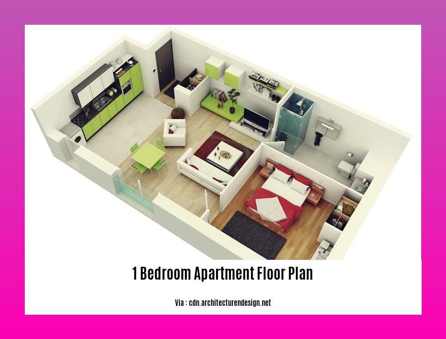 1 bedroom apartment floor plan