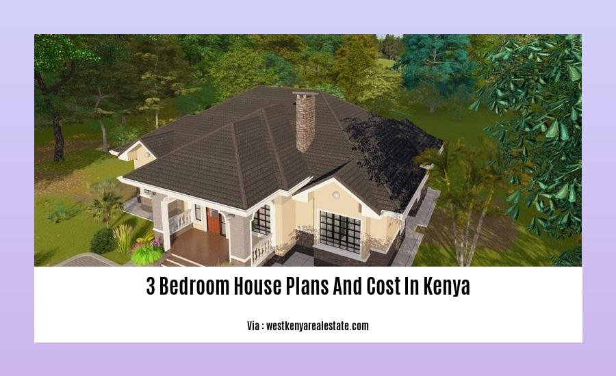 3 bedroom house plans and cost in kenya
