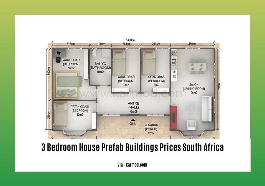 3 bedroom house prefab buildings prices south africa