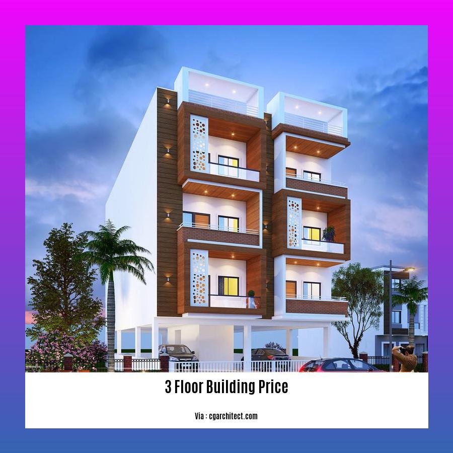 3 floor building price