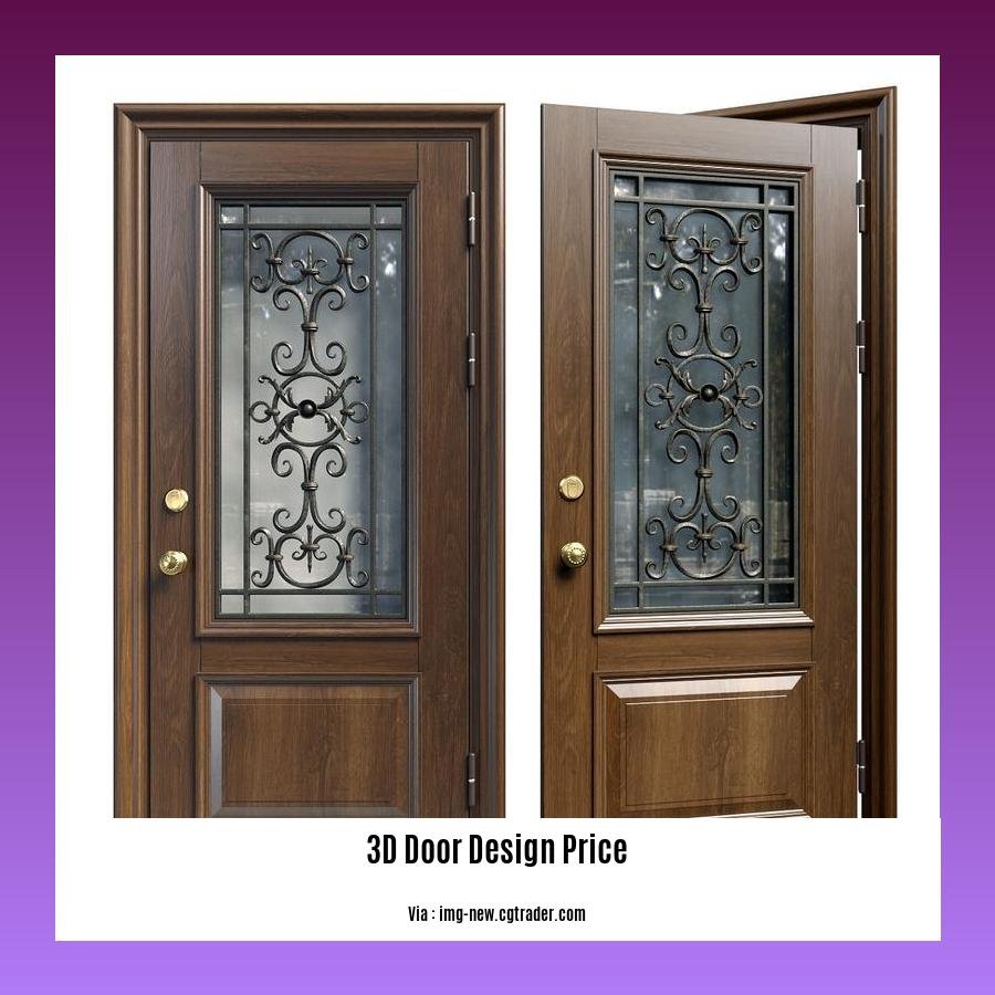 3d door design price