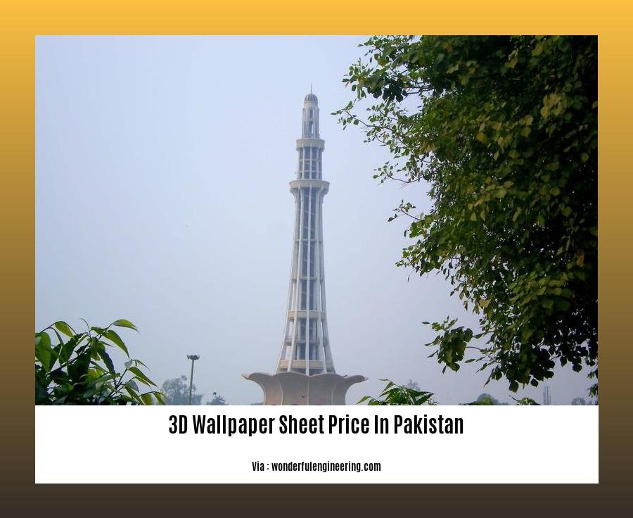 3d wallpaper sheet price in Pakistan