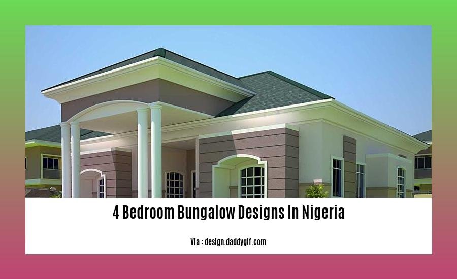 4 bedroom bungalow designs in nigeria