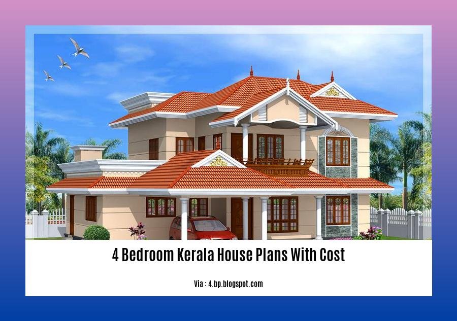 4 bedroom kerala house plans with cost