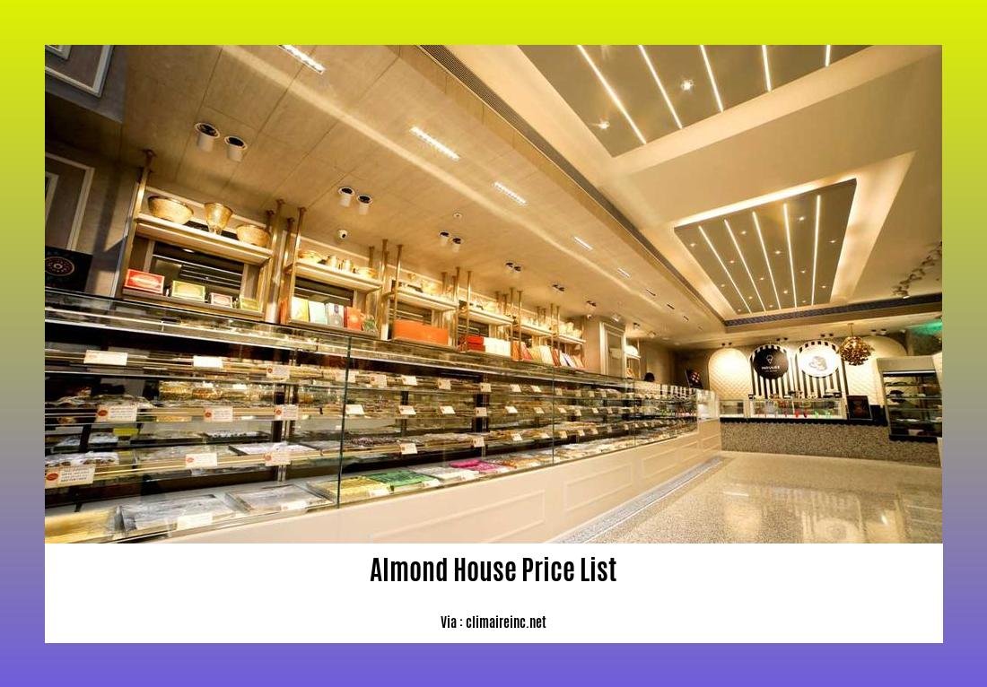Almond house price list