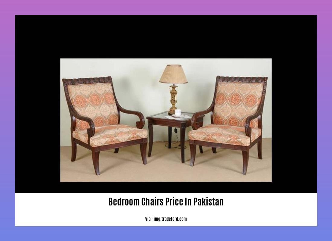 Bedroom chairs price in Pakistan