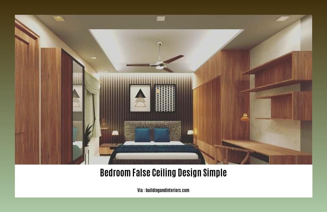 Bedroom false ceiling design simple