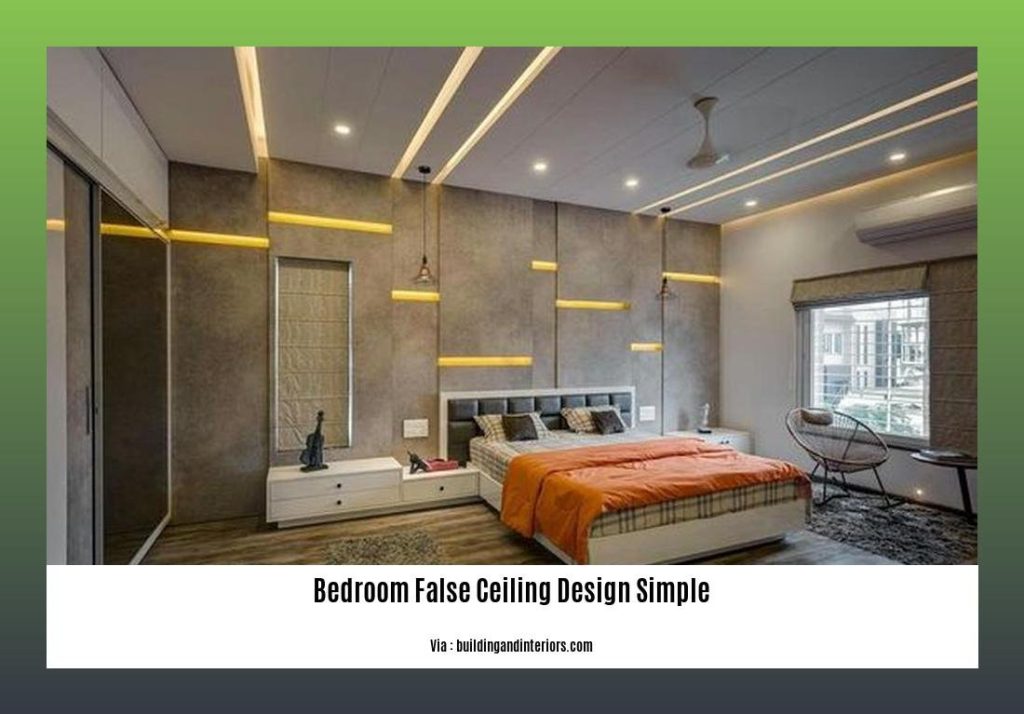 Transform Your Bedroom with Simple and Elegant False Ceiling Designs