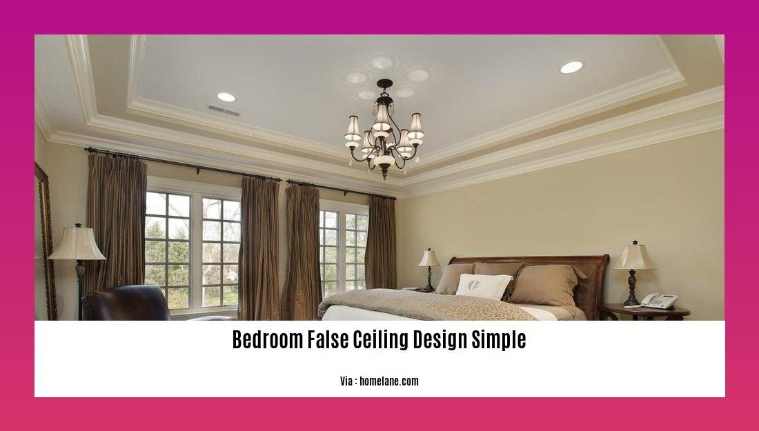 Bedroom false ceiling design simple