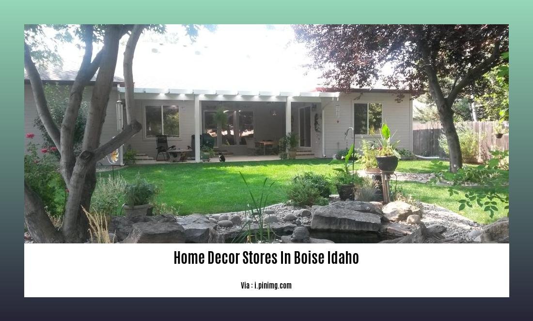 Home decor stores in Boise Idaho