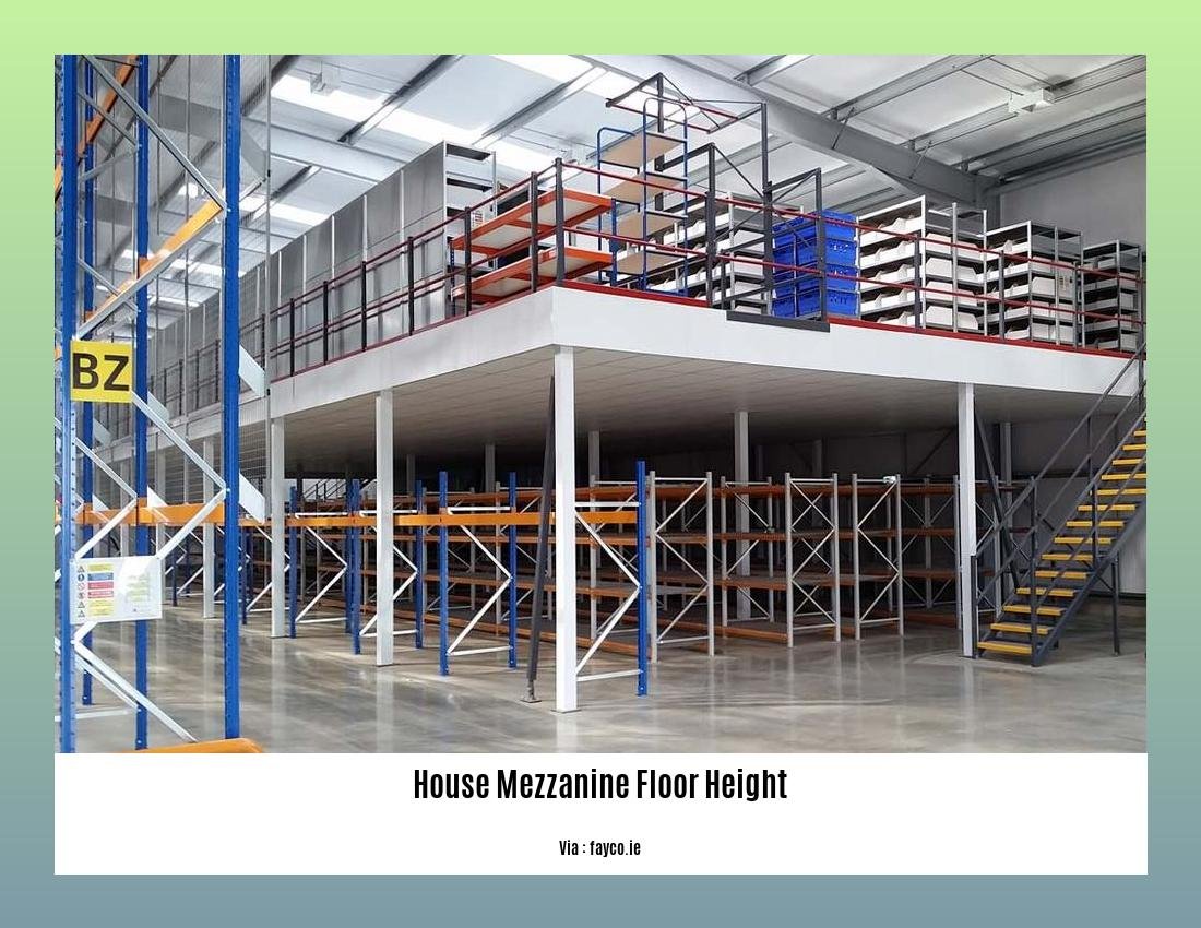 House mezzanine floor height