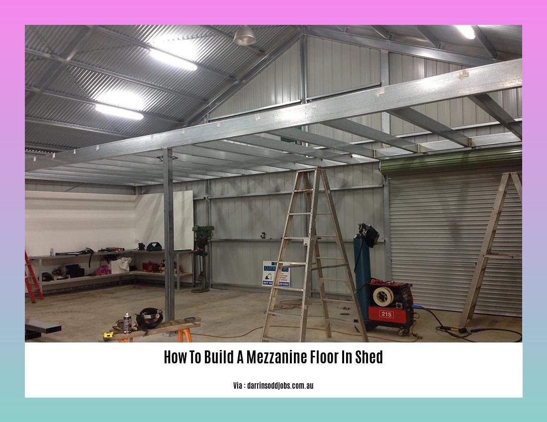 How to build a mezzanine floor in shed