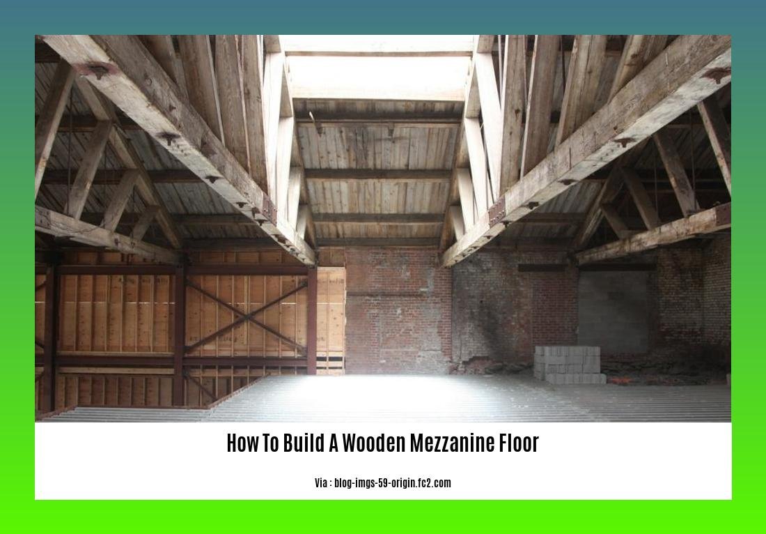 How to build a wooden mezzanine floor