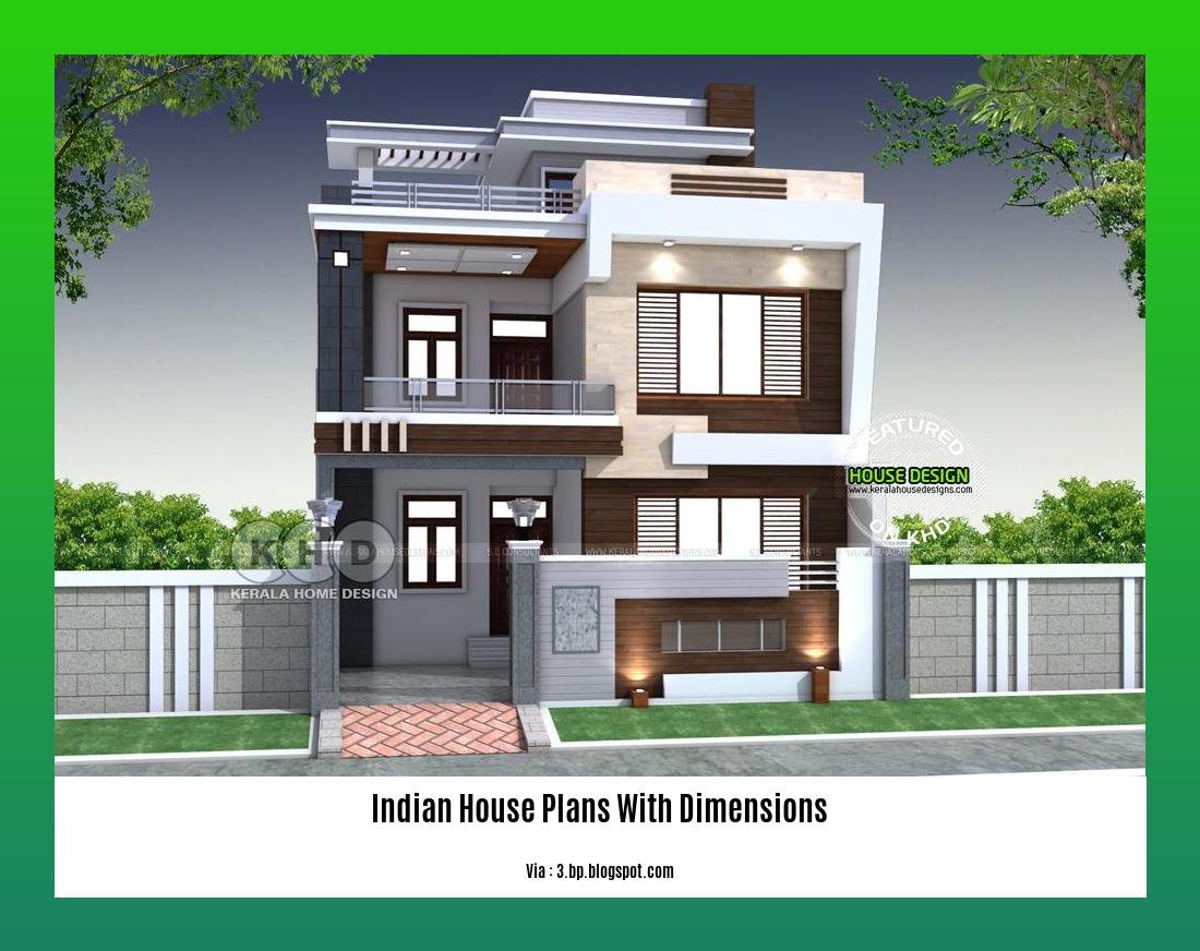 Indian house plans with dimensions