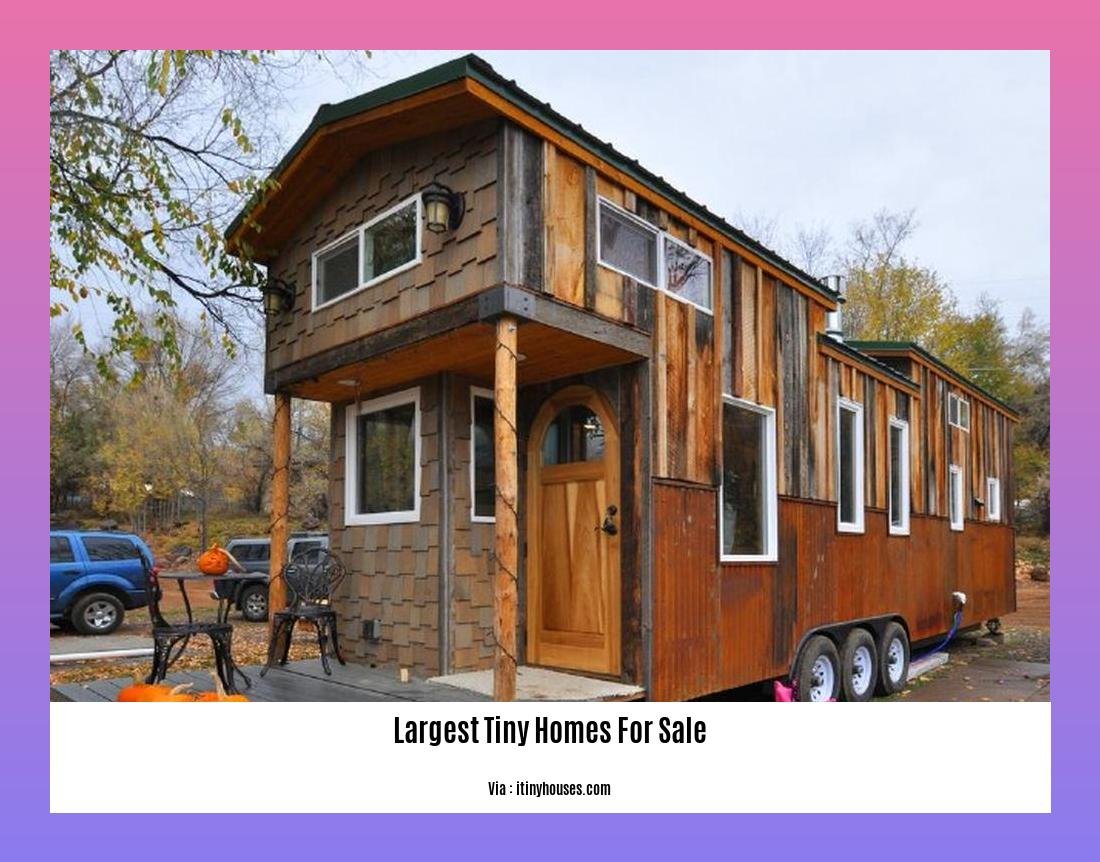 Largest tiny homes for sale