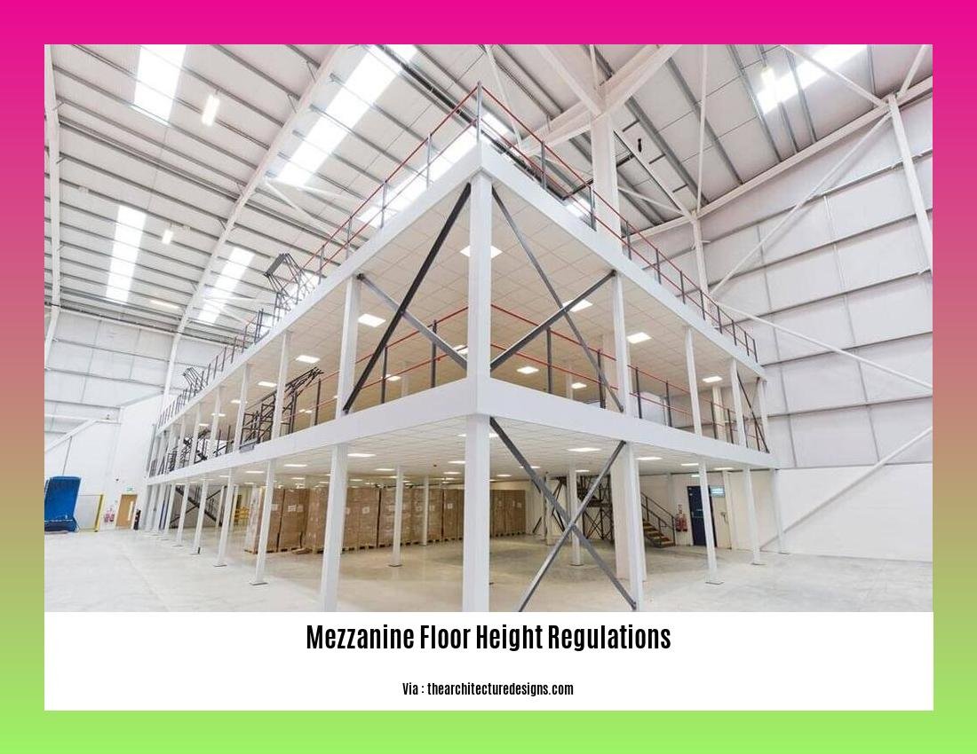 Mezzanine floor height regulations