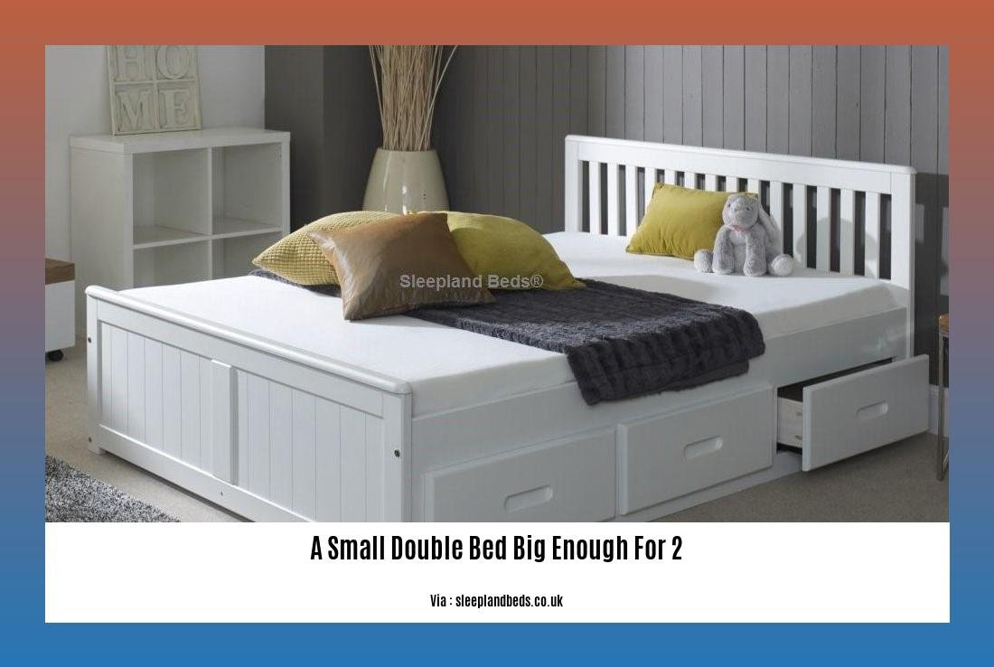 a small double bed big enough for 2