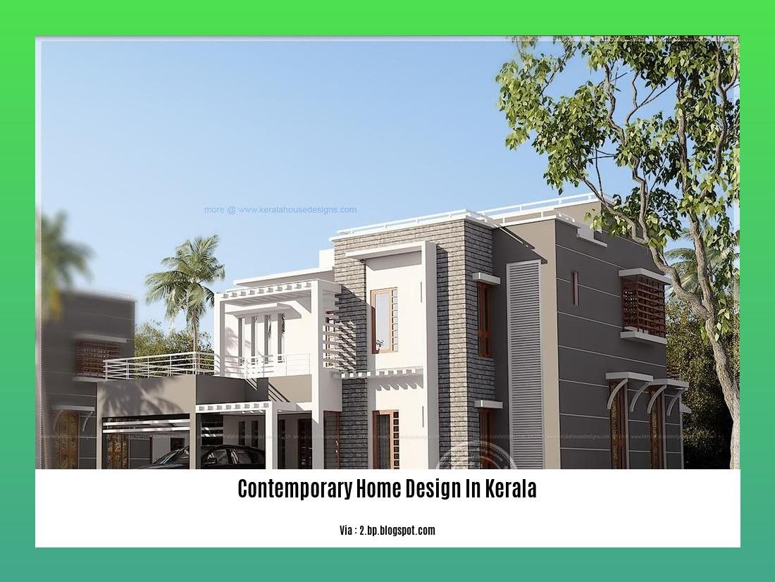 contemporary home design in kerala