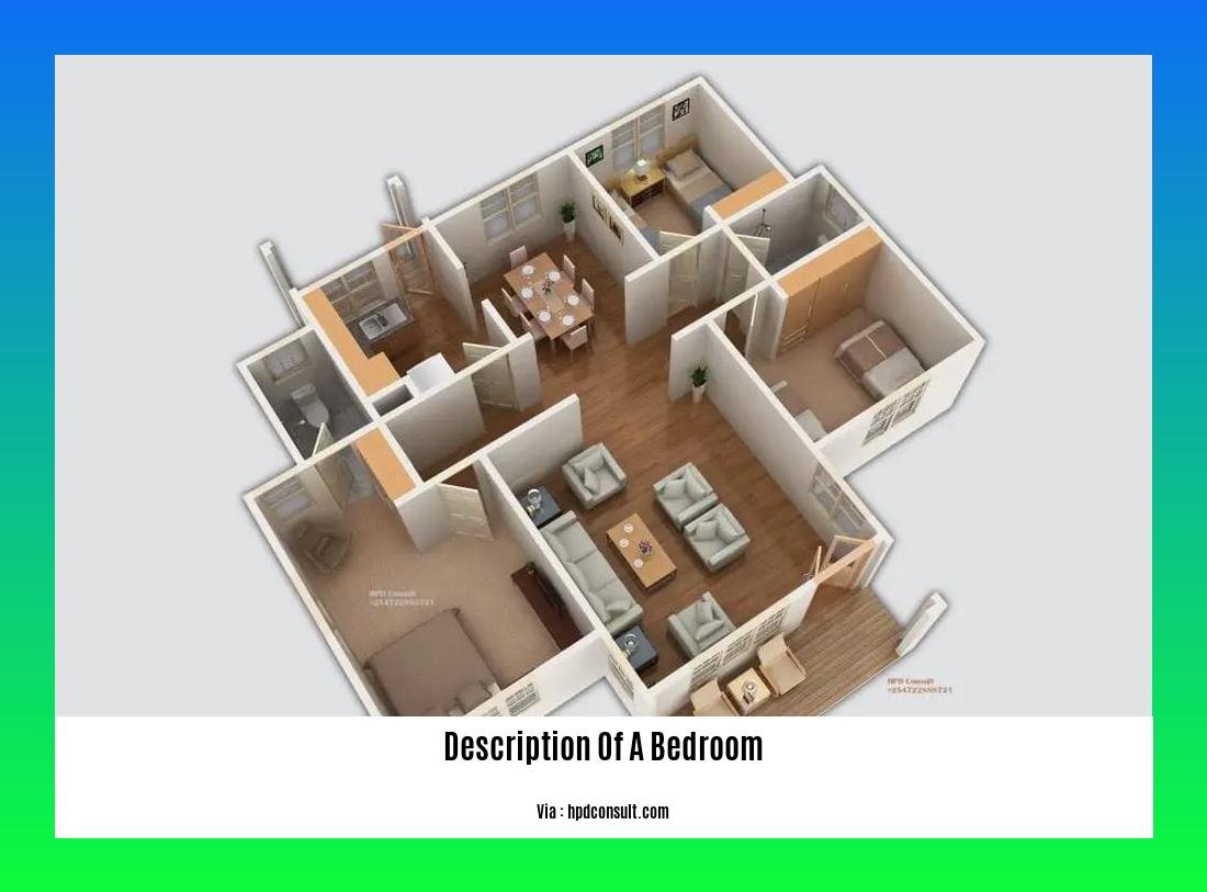 description of a bedroom