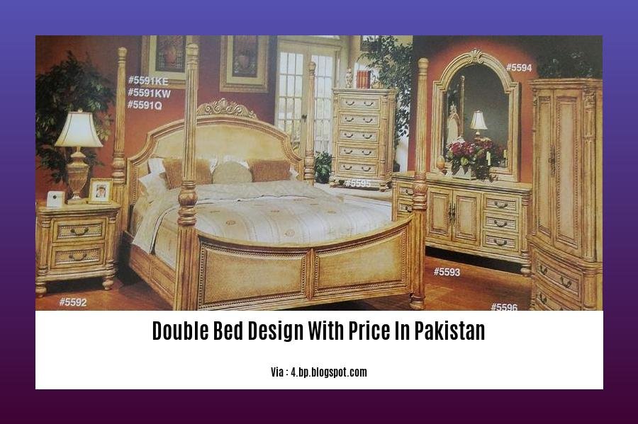 double bed design with price in pakistan
