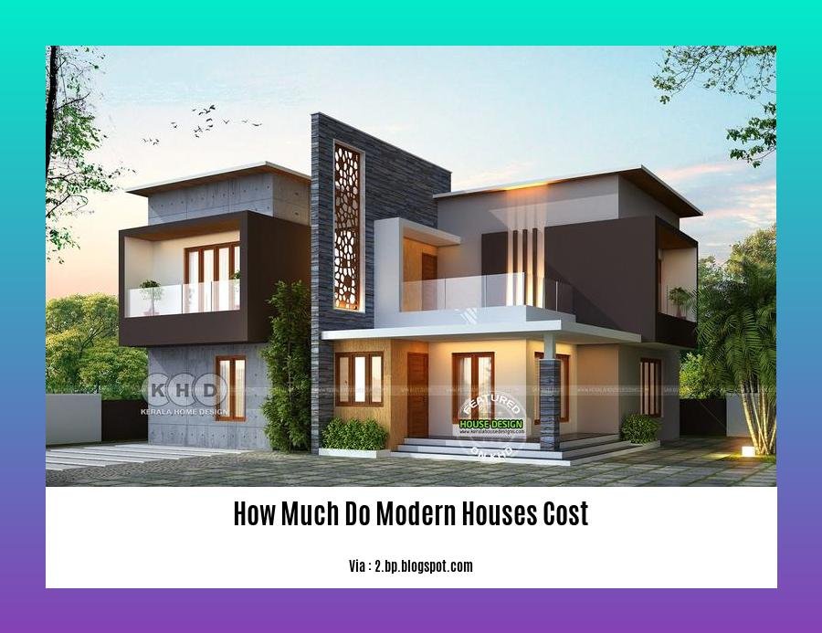 how much do modern houses cost
