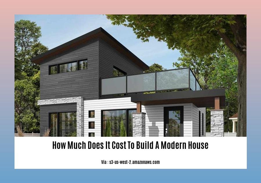 how much does it cost to build a modern house