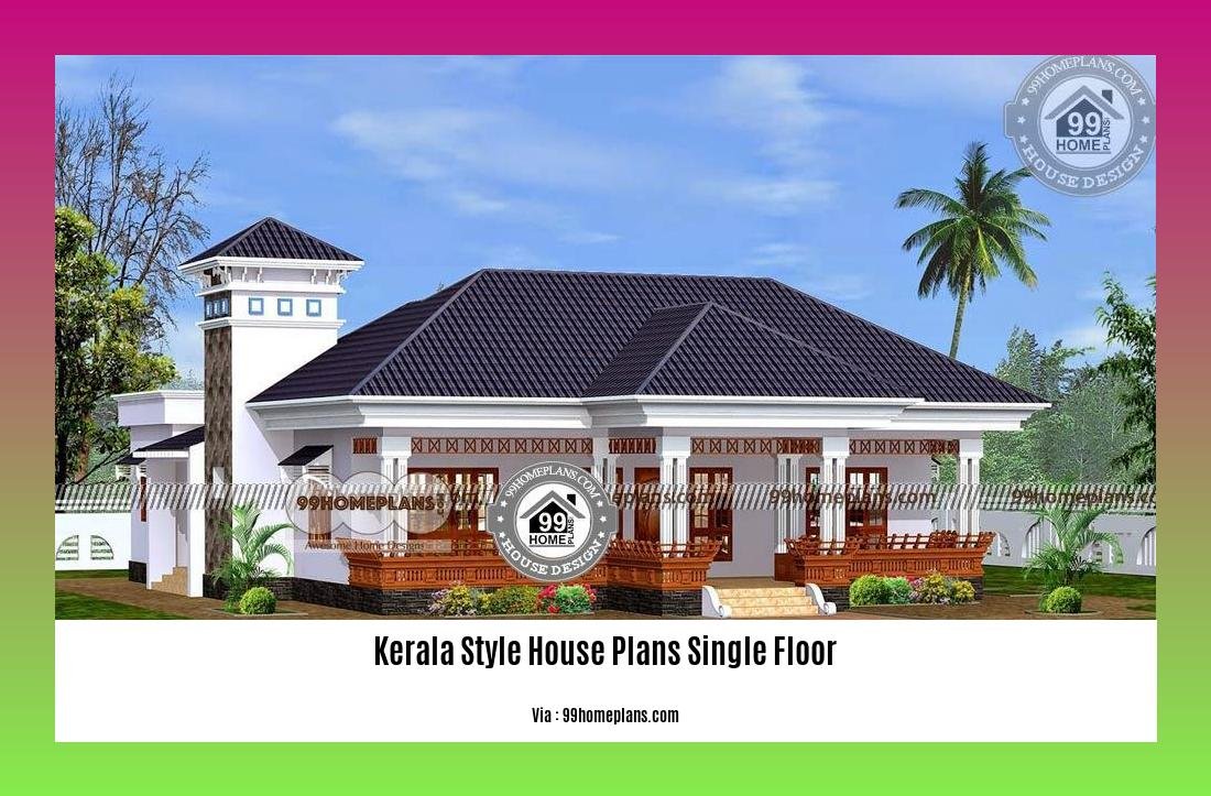 kerala style house plans single floor