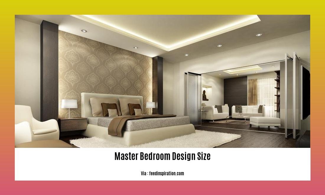 master bedroom design size