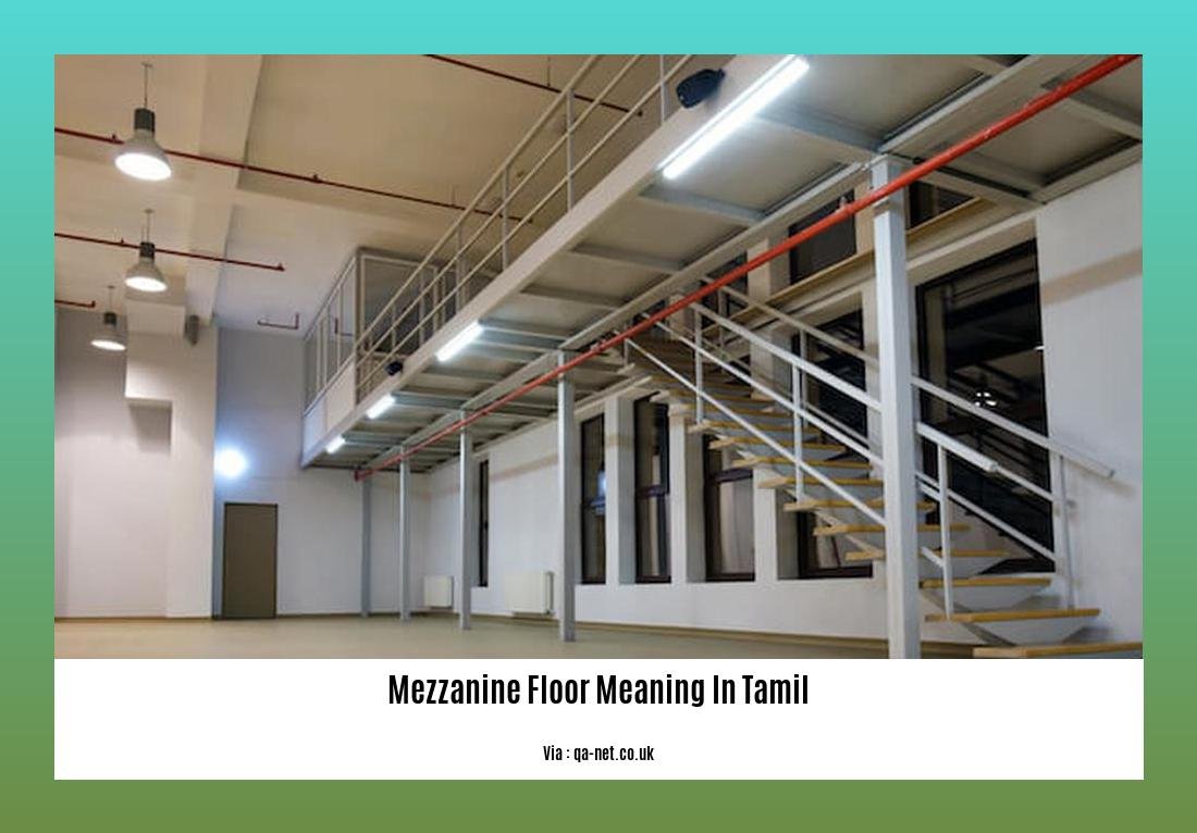 mezzanine floor meaning in tamil