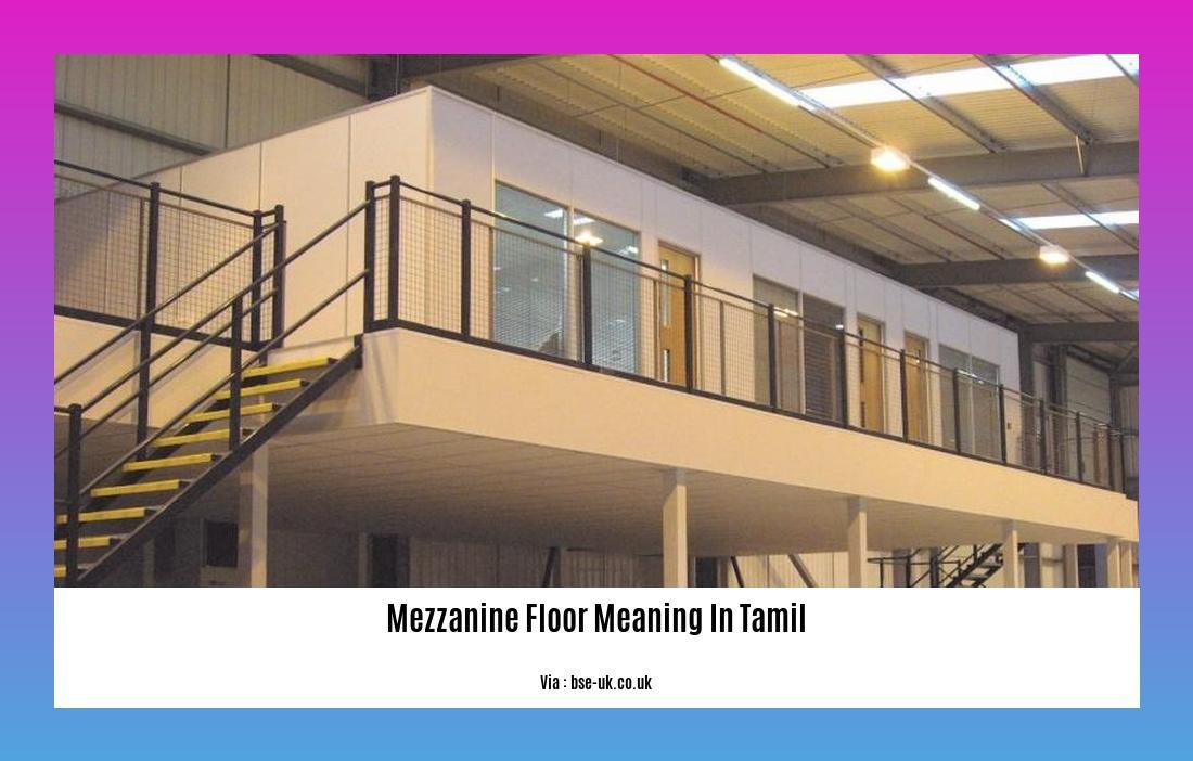 mezzanine floor meaning in tamil