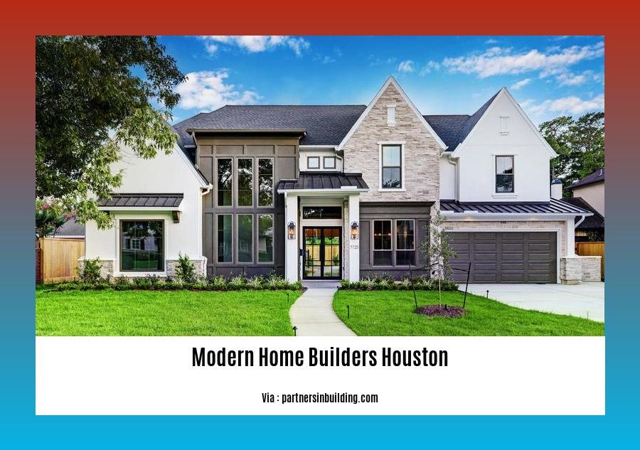 modern home builders houston
