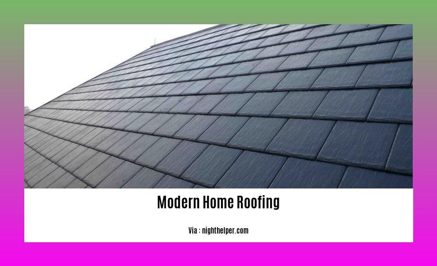 modern home roofing