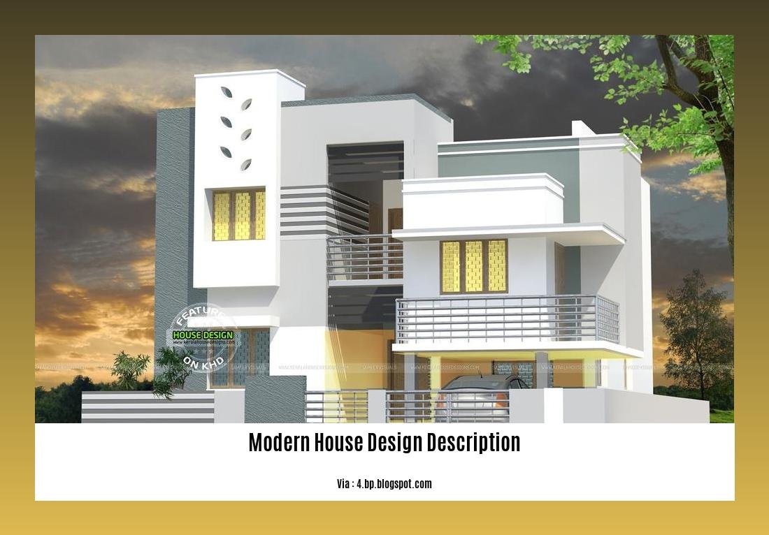 modern house design description