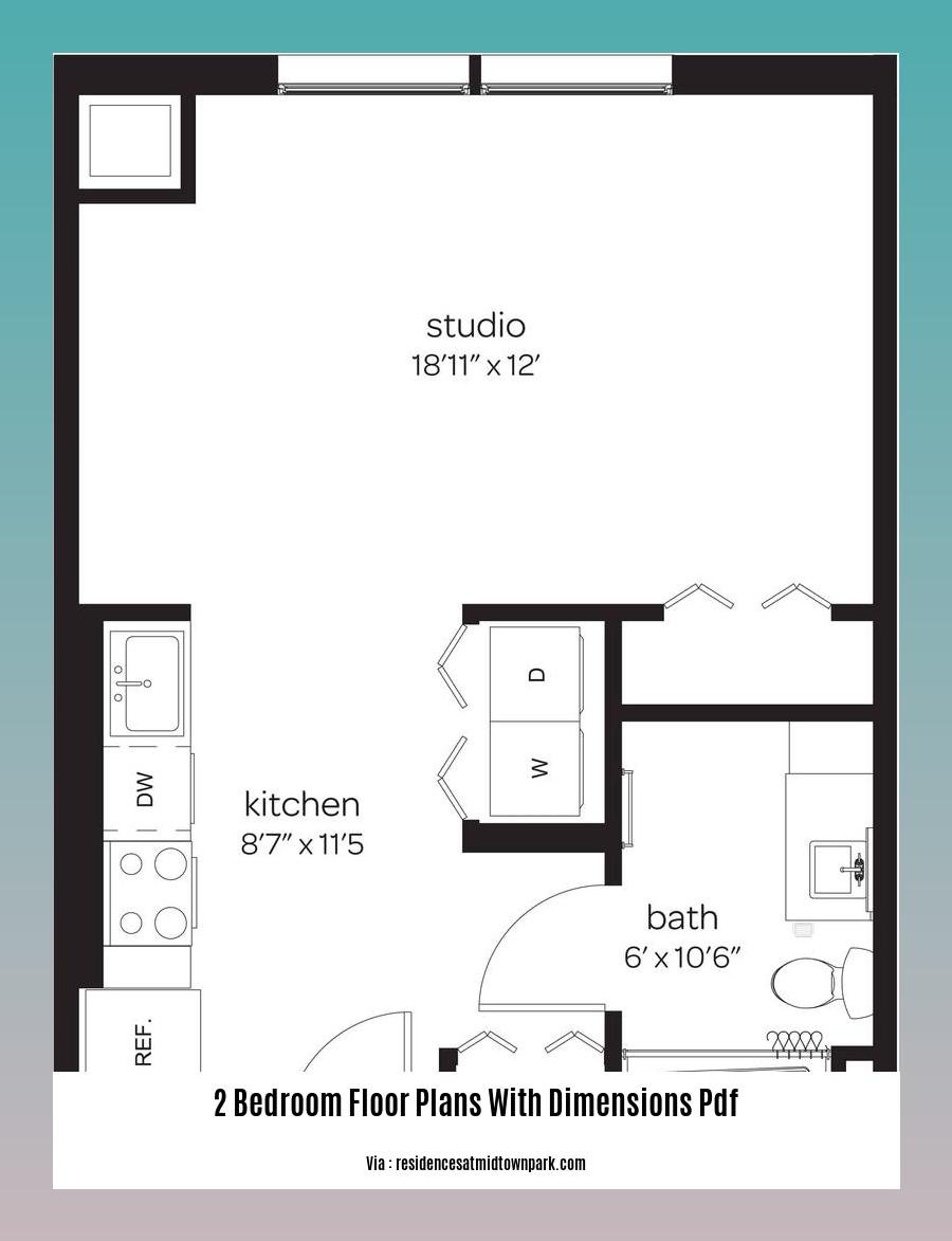 2 Bedroom Floor Plans With Dimensions PDF A Comprehensive Guide To 