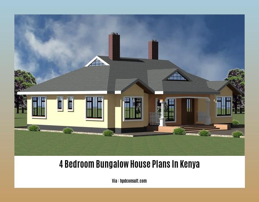 4 bedroom bungalow house plans in kenya