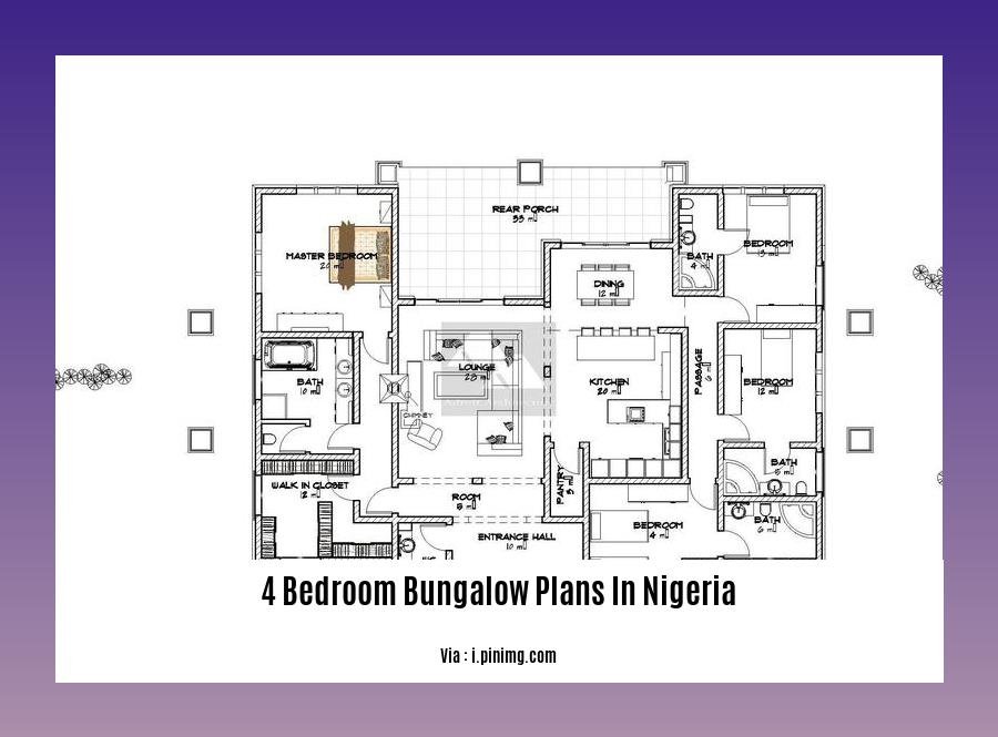 4 bedroom bungalow plans in nigeria