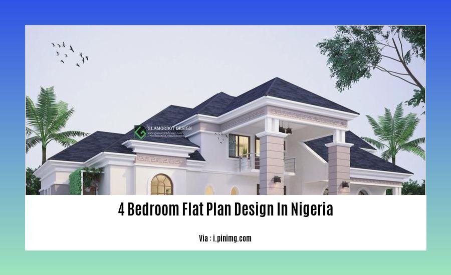 4 bedroom flat plan design in nigeria