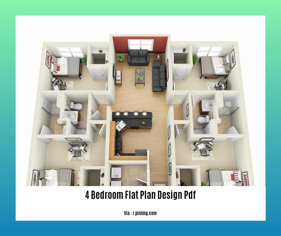  4 Bedroom Flat Plan Design PDF Transform Your Living Space With 