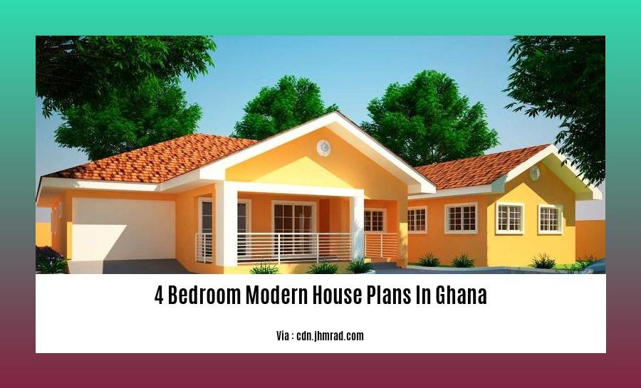 4 bedroom modern house plans in ghana