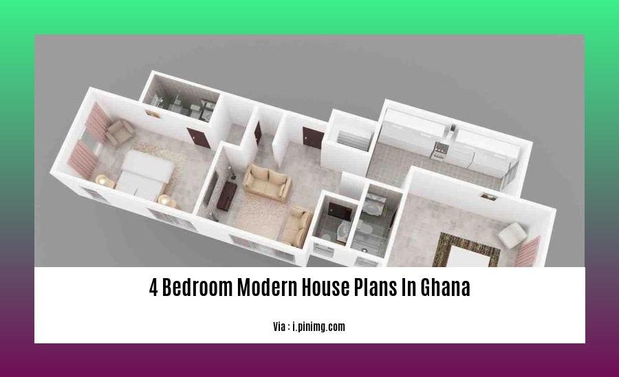 4 bedroom modern house plans in ghana