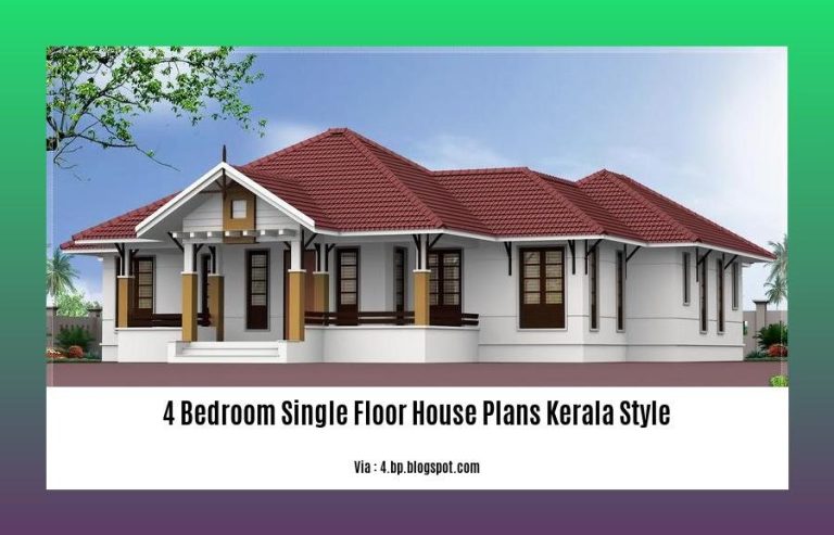 4 Bedroom Single Floor House Plans Kerala Style: Blending Tradition ...