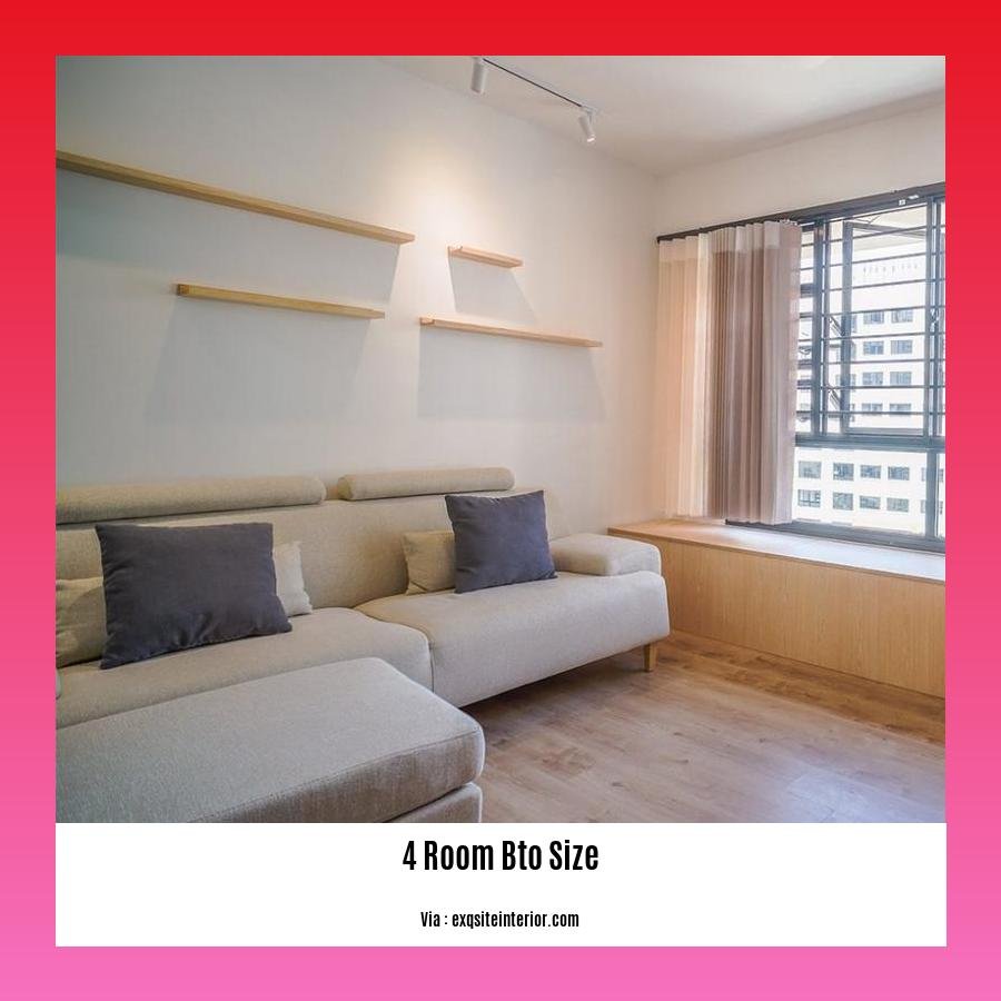 4 room bto size