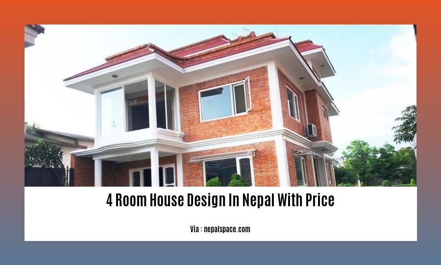 4 room house design in nepal with price