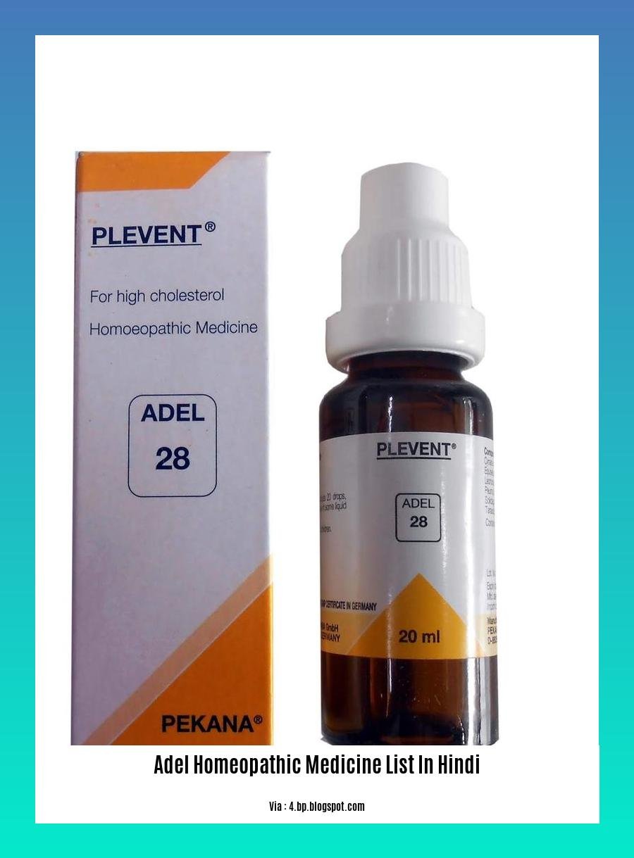 Adel homeopathic medicine list in hindi
