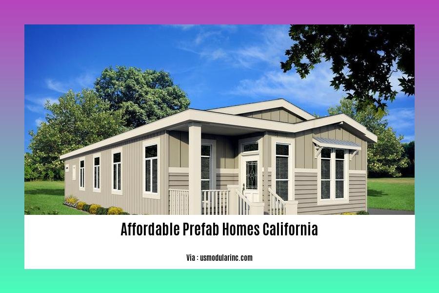 Affordable prefab homes california