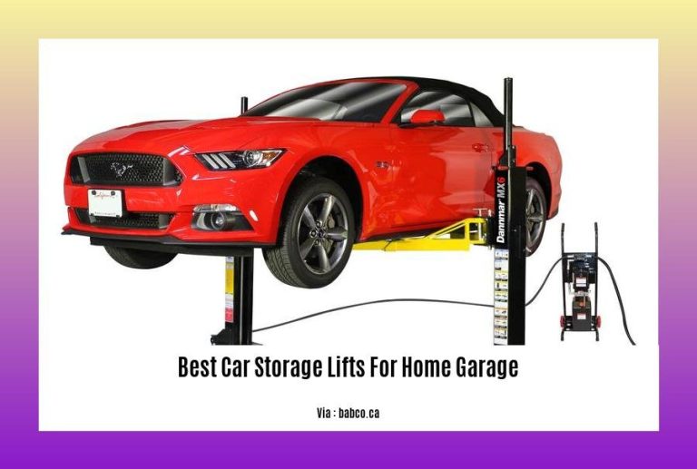  Best Car Storage Lifts for Home Garages Expert Reviews and