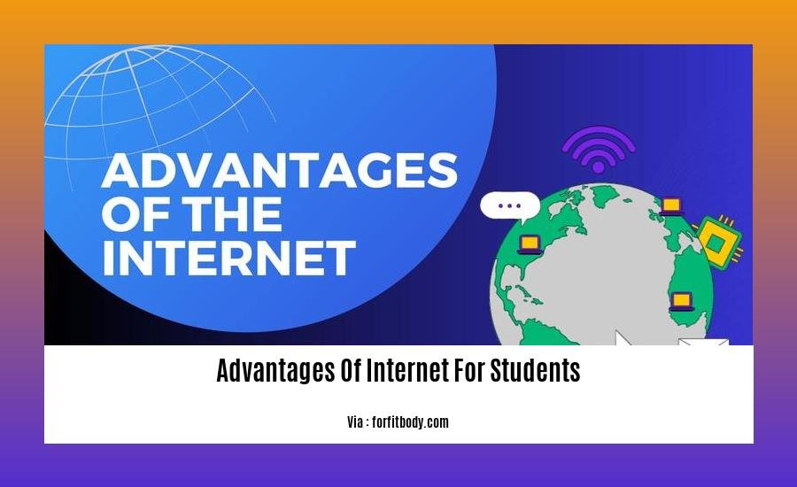 advantages of internet for students
