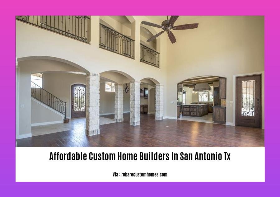 affordable custom home builders in san antonio tx