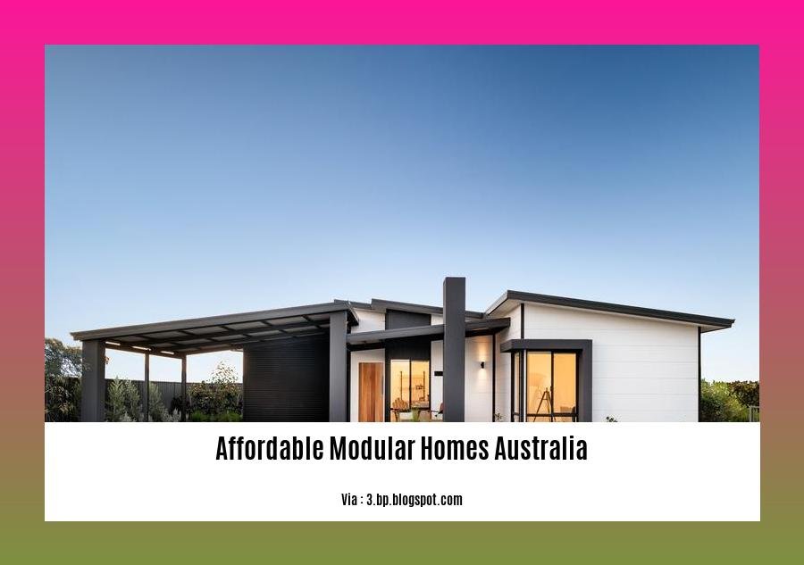 affordable modular homes australia