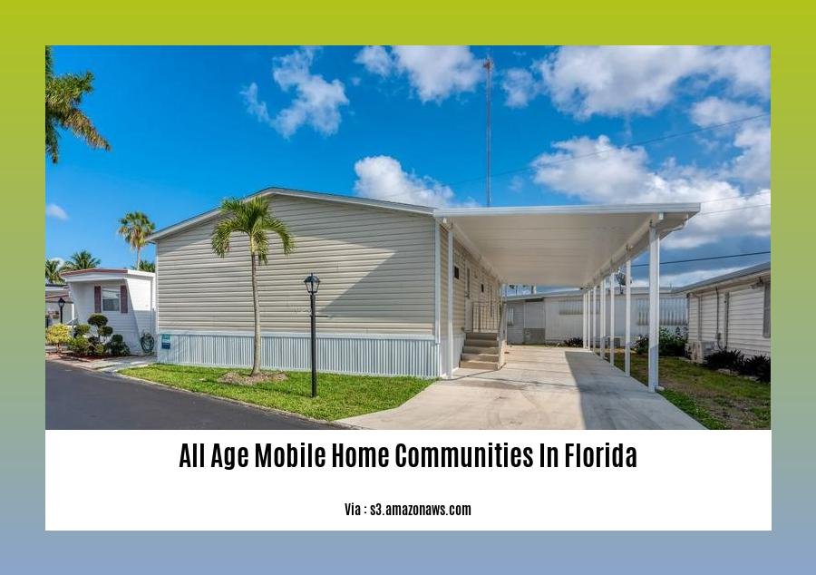 all age mobile home communities in florida